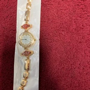 Laminated 14k gold women’s watch
